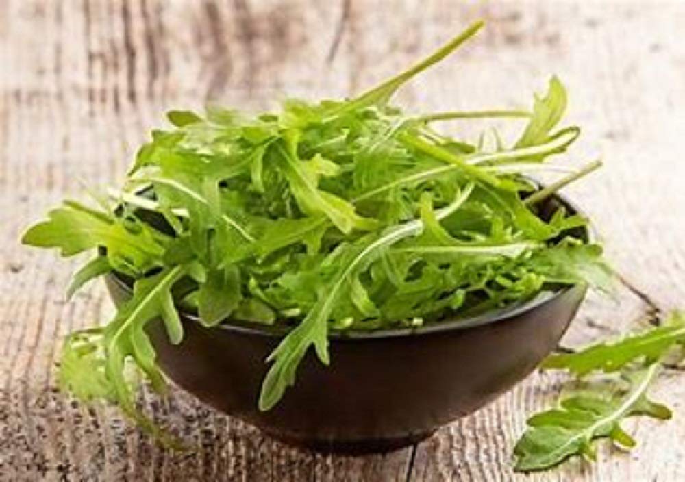 Organic Heirloom Arugula Roquette Greens Seeds - 100 Count, Non-GMO, Crisp & Peppery Flavor for Salads, Pasta, Pizza & Gourmet Dishes