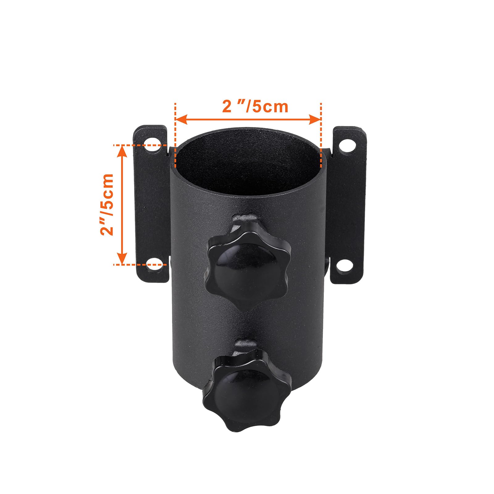 Heavy Duty Patio Umbrella Holder Stand - Adjustable Clamp Mount Bracket for Deck Railing, Fence, Balcony or Outdoor Courtyard - Perfect for Poolside, Garden, Backyard & Patio Relaxation (2-Pack)