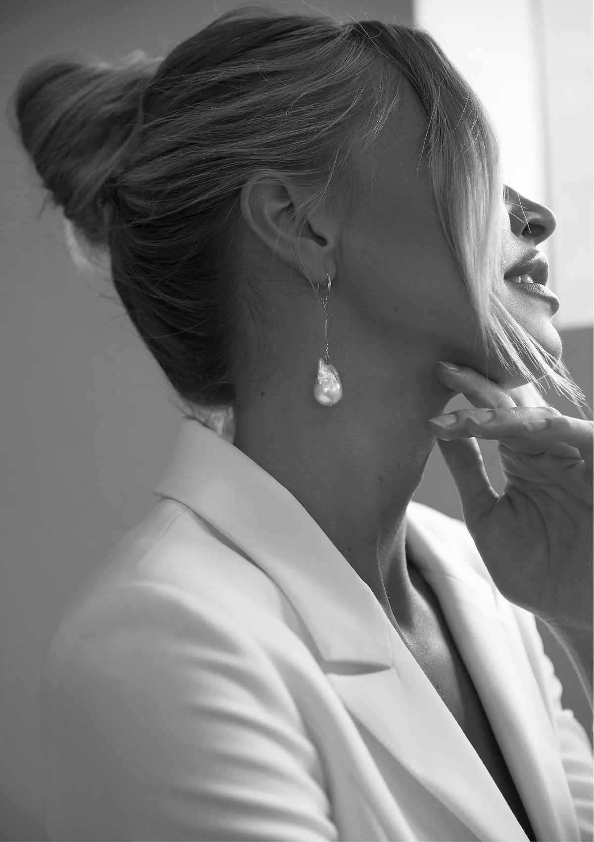 Lola Knight Callie Bridal Pearl Dangle Earrings - Sterling Silver Wedding Jewelry for Brides, Bridesmaids & Formal Occasions
