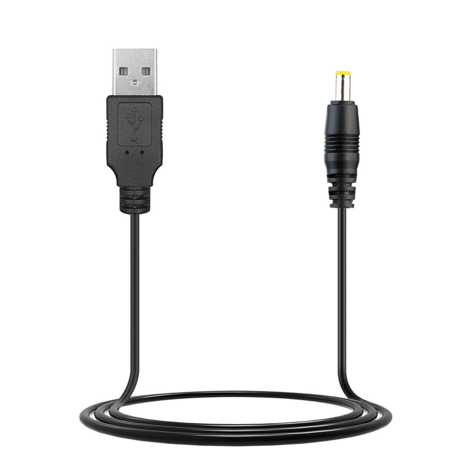 USB to DC Charging Cable for Laptop & PC - Power Cord Compatible with Enhance GX-M1w Model (ENGXM1W100BKEW) - Perfect for Gaming Mouse & Office Setup