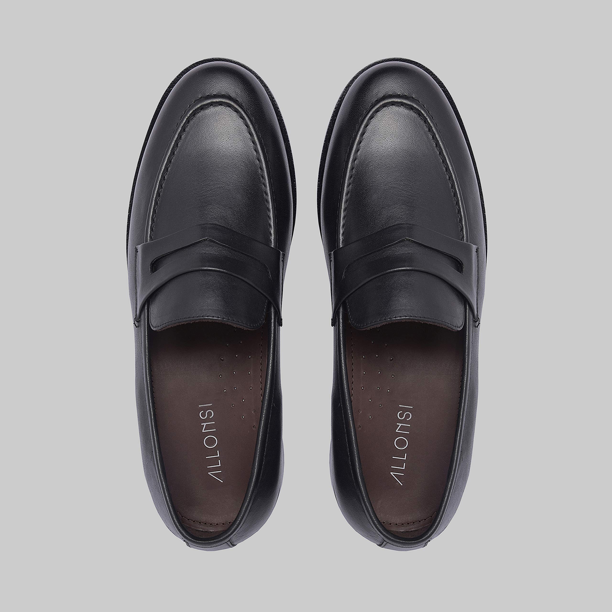 James Genuine Leather Men's Penny Loafers - Goodyear Welted Dress Shoes for Men | Handcrafted Luxury Slip-On Loafers with Leather Sole | Comfortable Business Casual & Formal Shoes for Office, Wedding & Daily Wear