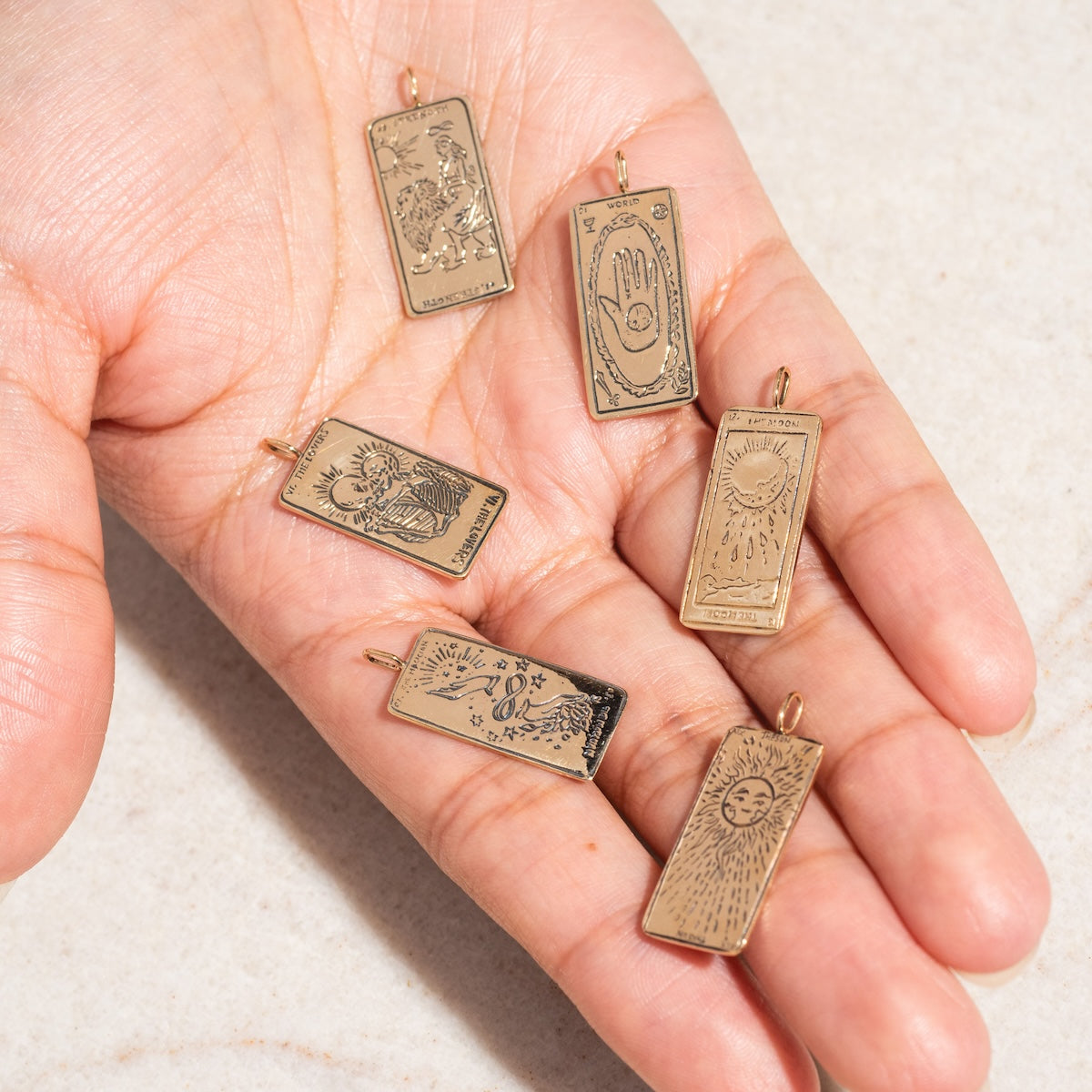 Authentic Tarot Card Charms for Divination & Spiritual Guidance - Perfect for Meditation, Witchcraft & Gift Giving