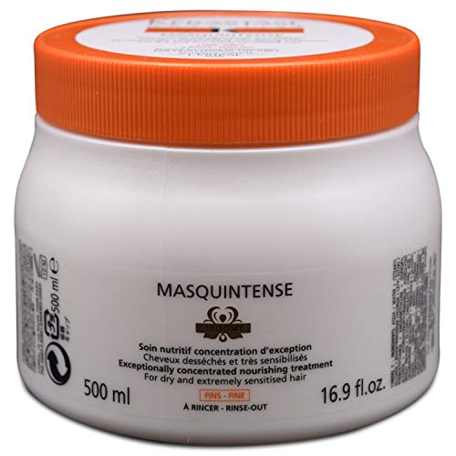 Kerastase Masquintense Hair Mask for Fine Hair - 16.9 fl Oz Deep Conditioning Treatment | Repair & Strengthen Thin Hair for Salon-Quality Results at Home (Perfect for Damaged, Weak, or Fragile Hair)