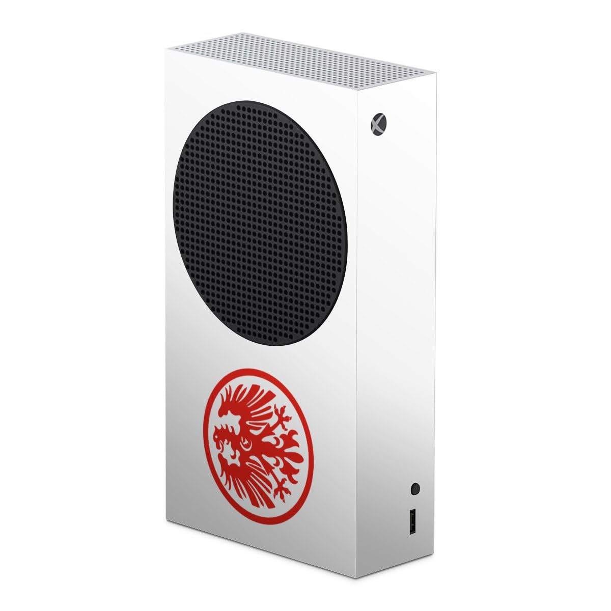 Official Licensed Eintracht Frankfurt Xbox Series S Skin - Custom Design Sticker Compatible with Microsoft Console - Perfect for Gaming, Sports Fans & Personalization