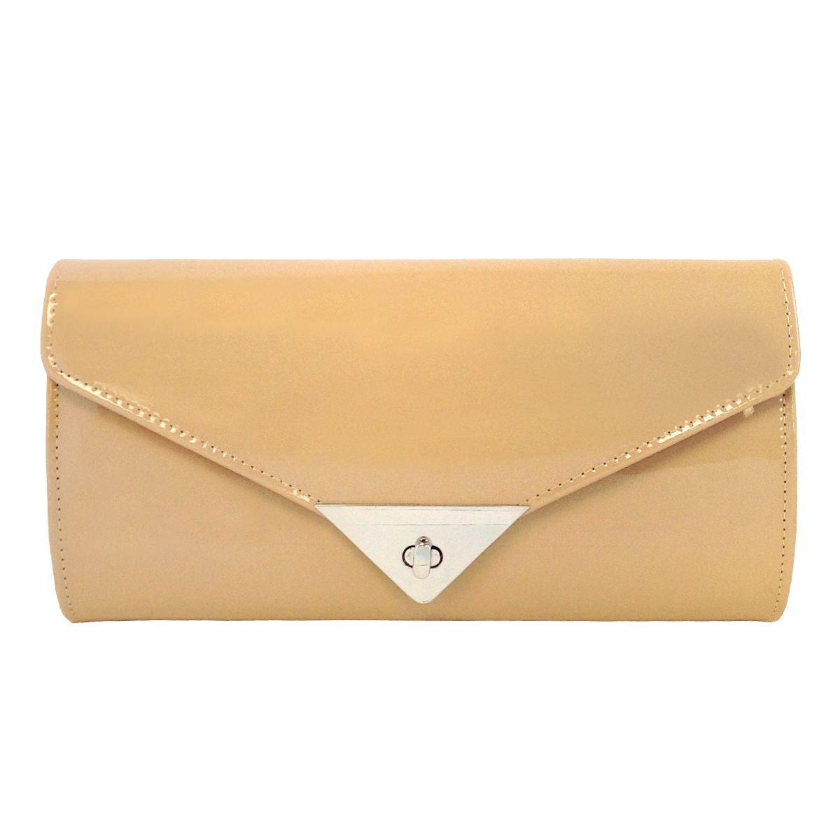 JNB Women's Patent Leather Candy Clutch Bag - Elegant Evening Purse for Parties, Weddings & Special Occasions | Shiny Glossy Handbag for Women