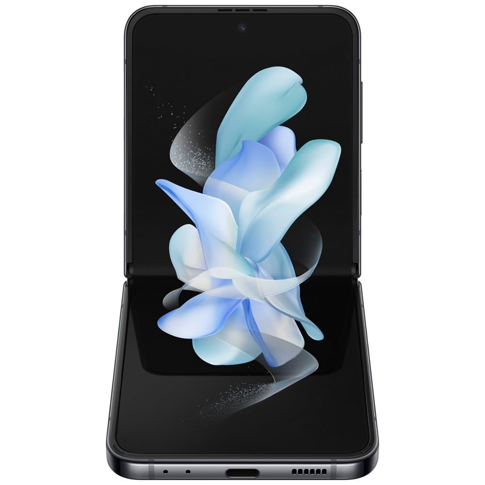 SAMSUNG Galaxy Z Flip 4 5G Unlocked Smartphone - US Version 128GB Storage, Graphite Color (Renewed) | Perfect for Travel, Business & Everyday Use
