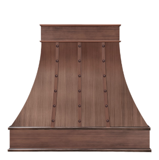 Premium Copper Range Hood for Kitchen - Custom Sinda H7TRRC Model with Powerful Ventilation - Perfect for Joanna Deposit Style Homes & Modern Cooking Spaces