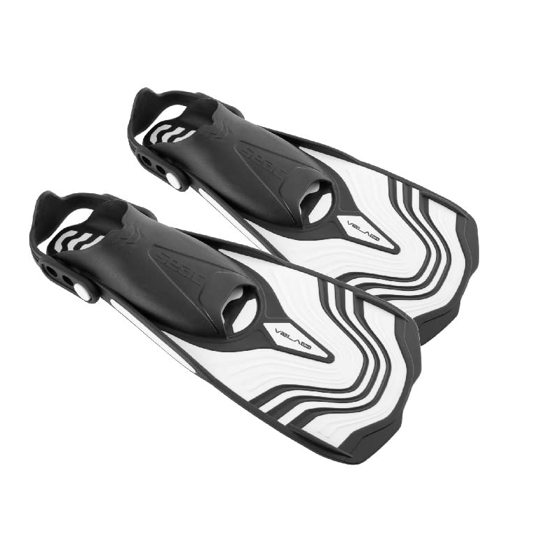 Seac Vela OH Adjustable Strap Snorkeling Fins for Swimming, Diving & Pool Training - Lightweight & Comfortable for Travel & Water Sports