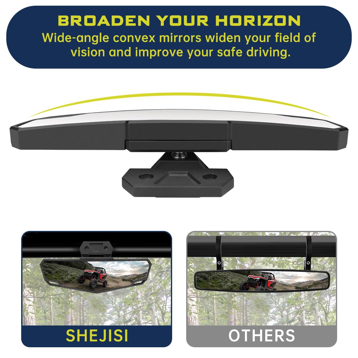 Polaris RZR PRO XP Turbo R/4 Rear View Mirror (2020-2024) - Easy Installation, Durable OEM Replacement #2883763 - Perfect for Off-Roading & Trail Adventures