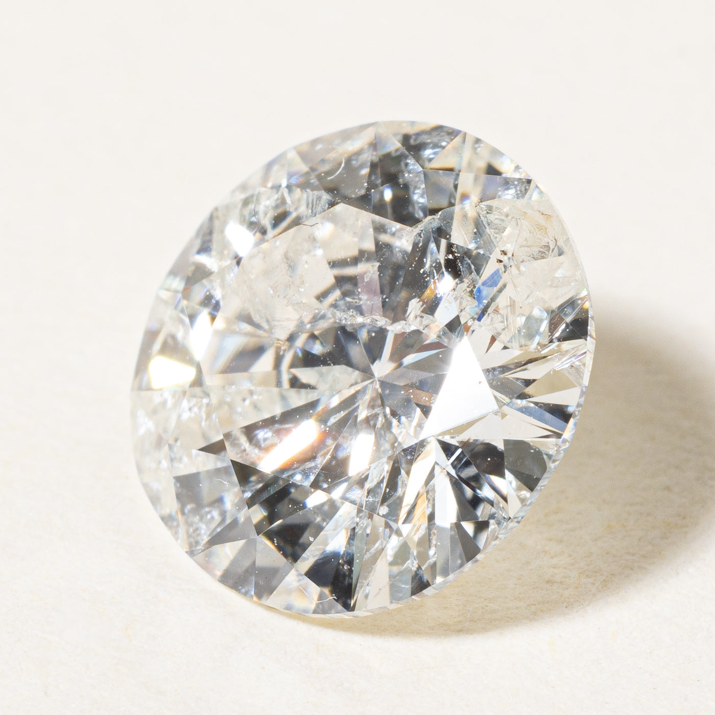 2.54ct Round Brilliant Cut Loose Diamond - I2 Clarity, I/J Color | Ideal for Engagement Rings & Fine Jewelry Making