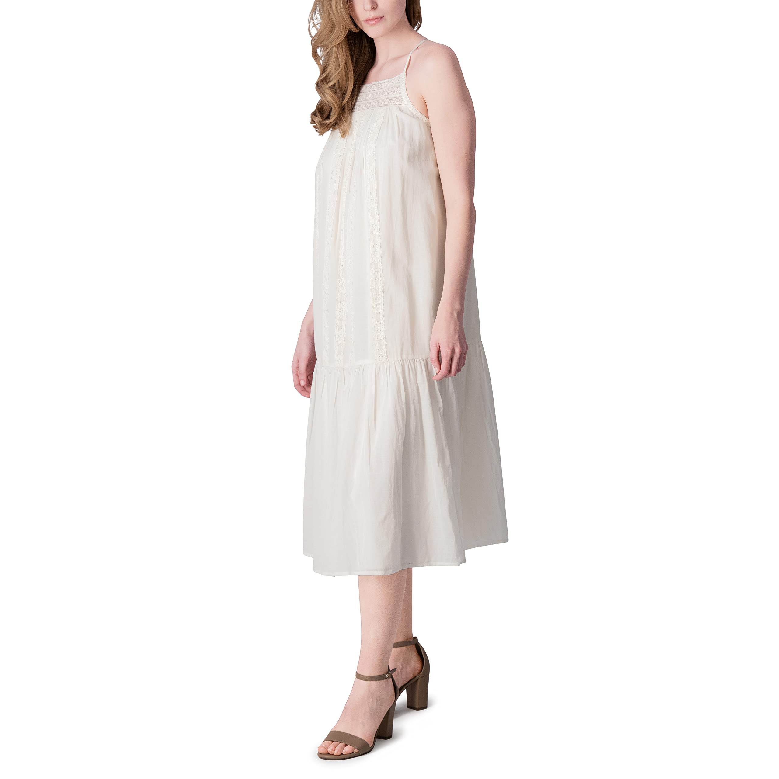 Lucky Brand Women's Lace Maxi Dress - Flowy Boho Long Dress for Summer, Beach, Wedding & Special Occasions