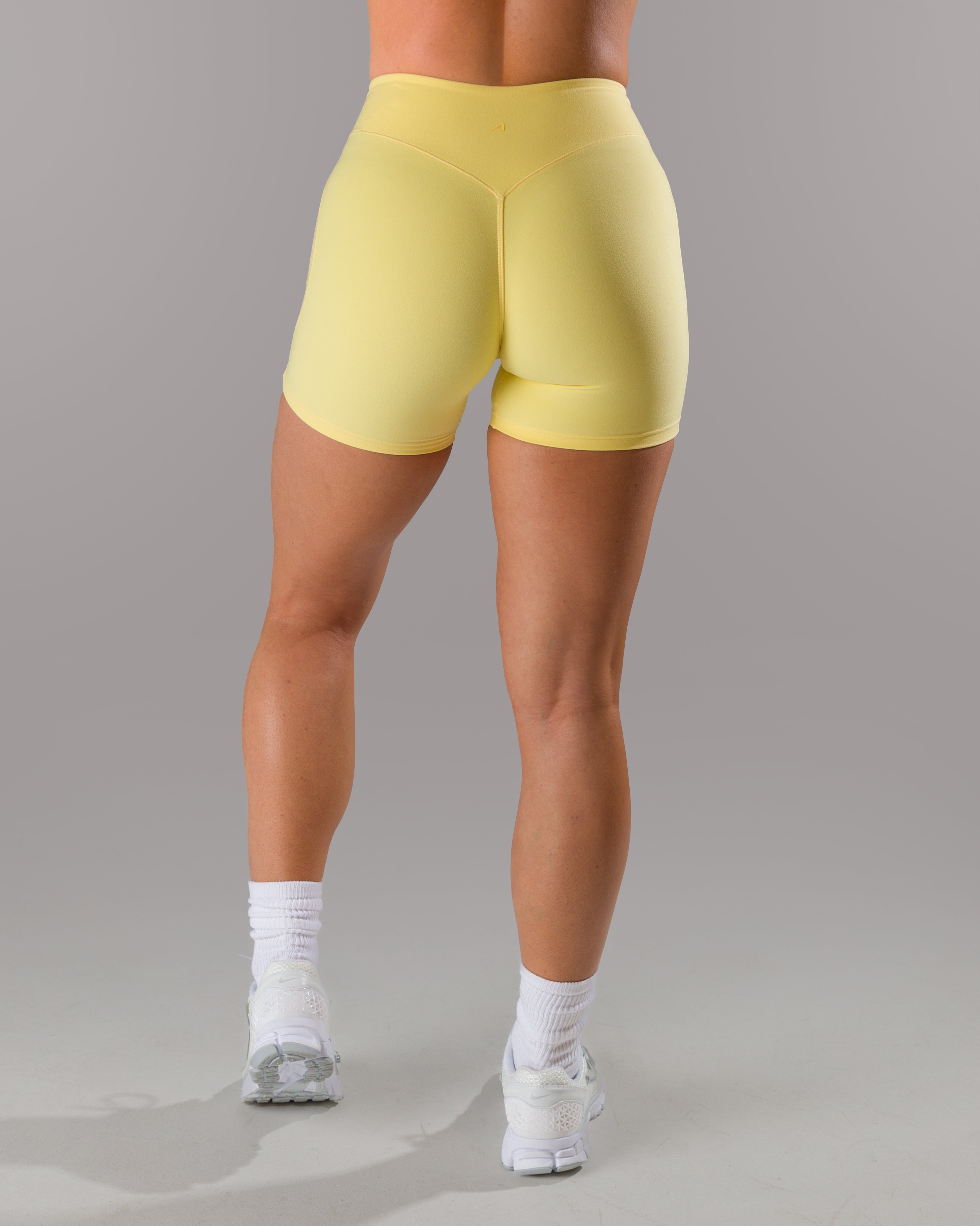 Wrap Short in Canary Yellow - Comfortable and Stylish for Yoga, Running, and Casual Wear