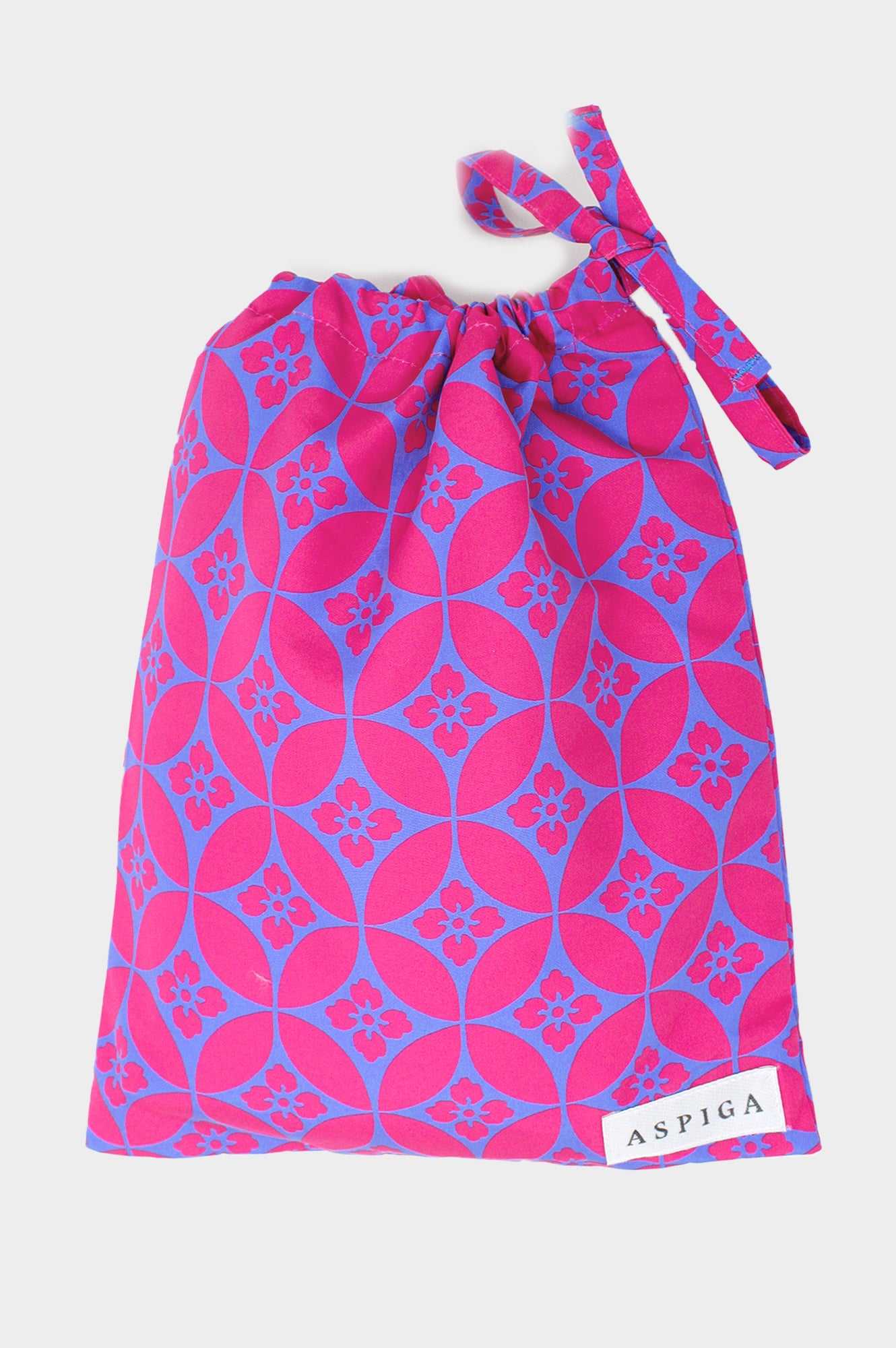 Eco-Friendly Men's Swim Shorts - Recycled Fabric, Geo Pink & Blue Design | Perfect for Beach, Pool & Summer Vacations