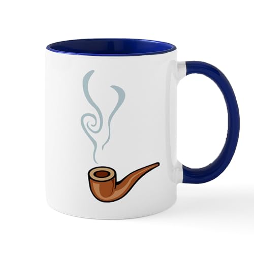 White/Navy Inside - Smoking Mug