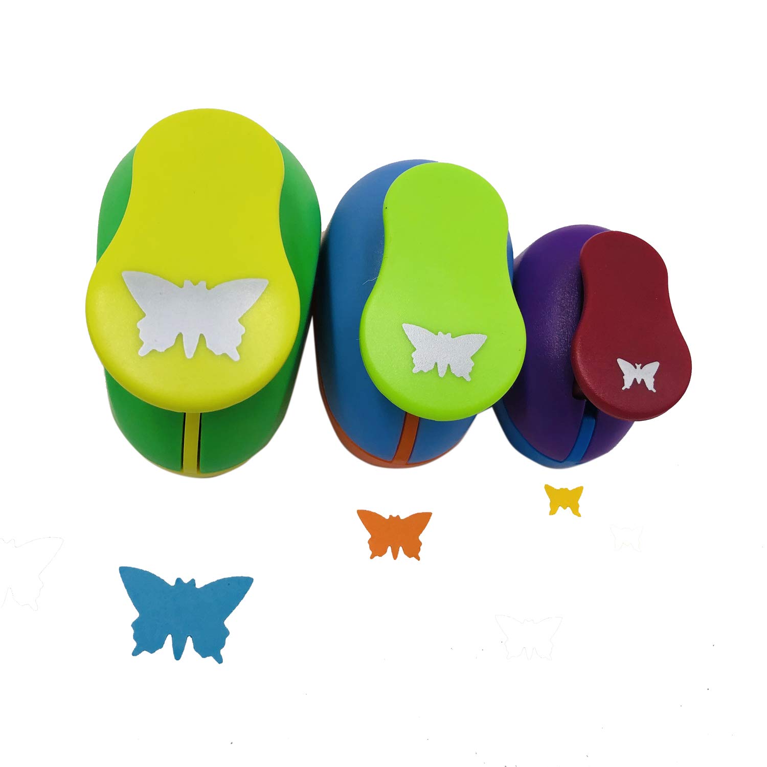 3-Piece Butterfly Punch Set (8mm, 15mm, 25mm) - Scrapbooking Paper Punches for DIY Cards, Albums & Craft Projects | Perfect for Card Making, Scrapbooking & Paper Crafts