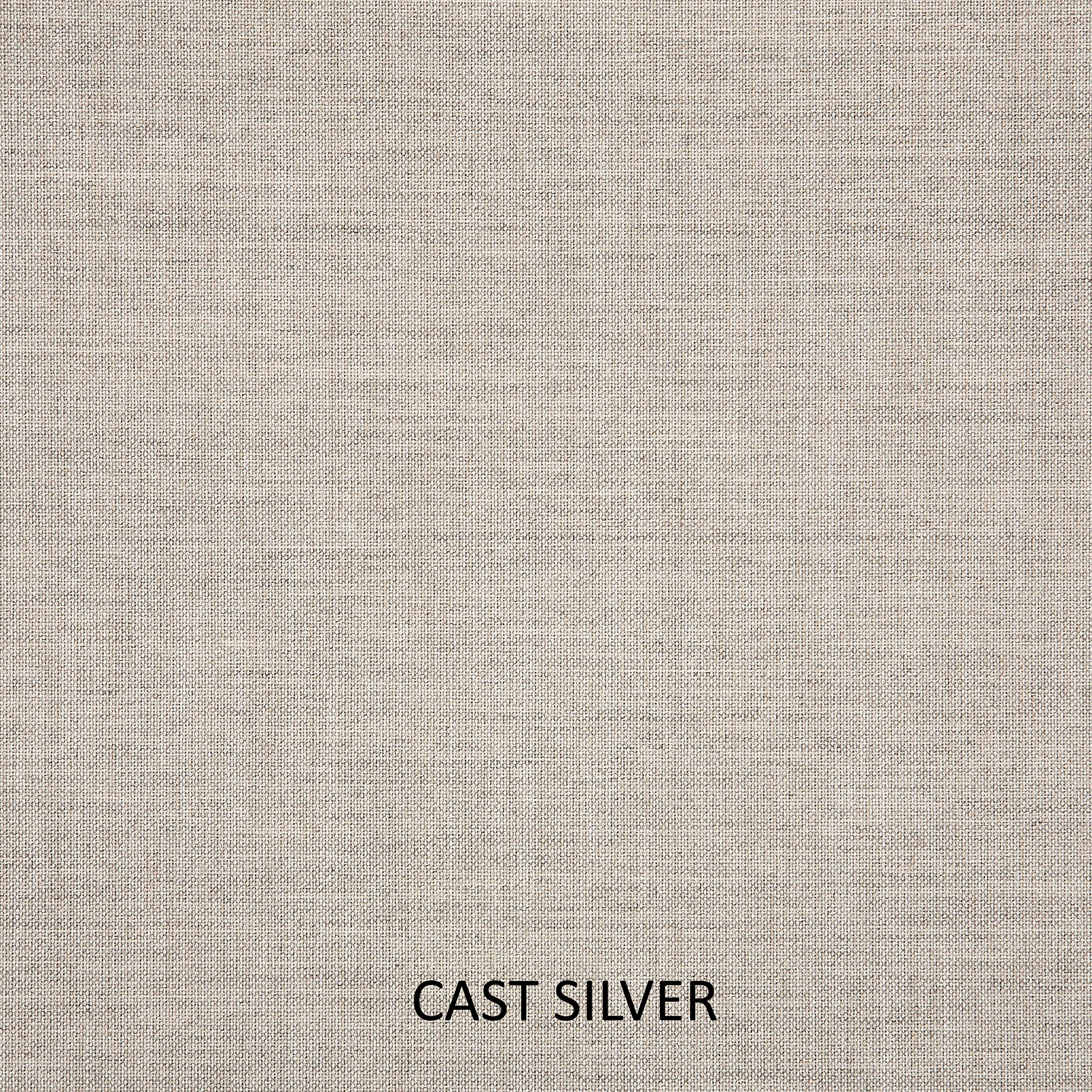 Sorra Home Sunbrella Cast Silver Outdoor Cushion - Waterproof & UV Resistant Patio Furniture Cushion for Deck, Poolside & Garden Lounge Chairs - Premium Outdoor Pillow Cover for All Weather Use