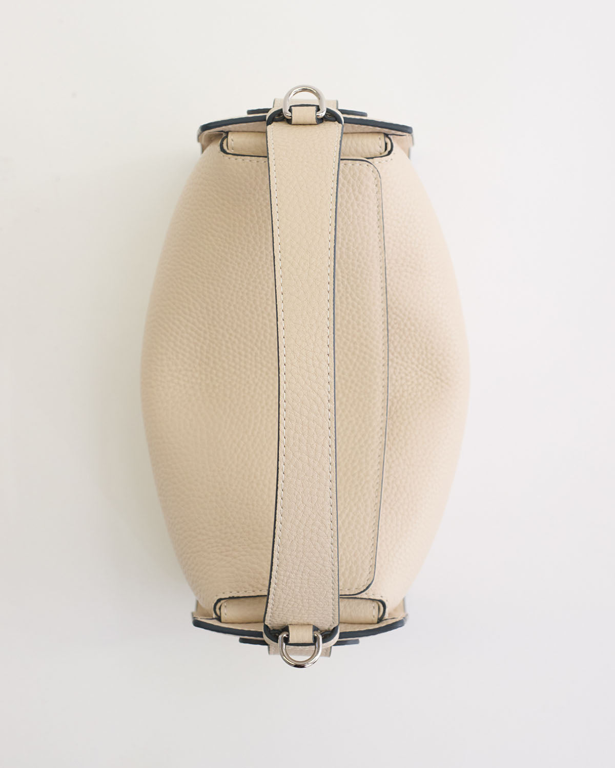 Stylish Clementine Bag in Oat Pebbled Leather - Perfect for Work, Travel & Everyday Use