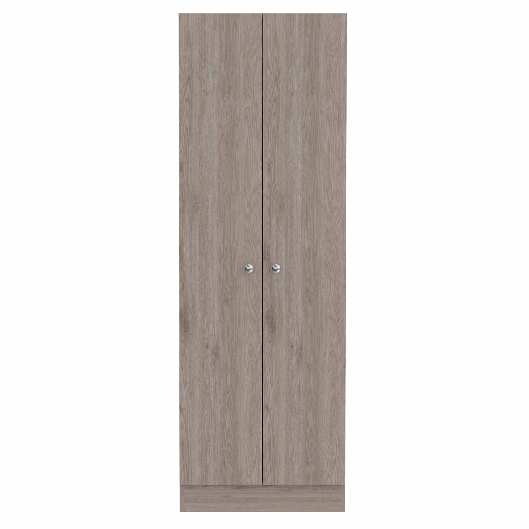 Virginia Double Door Storage Cabinet with 5 Adjustable Shelves, Light Gray - Perfect for Home, Office, Garage & Closet Organization