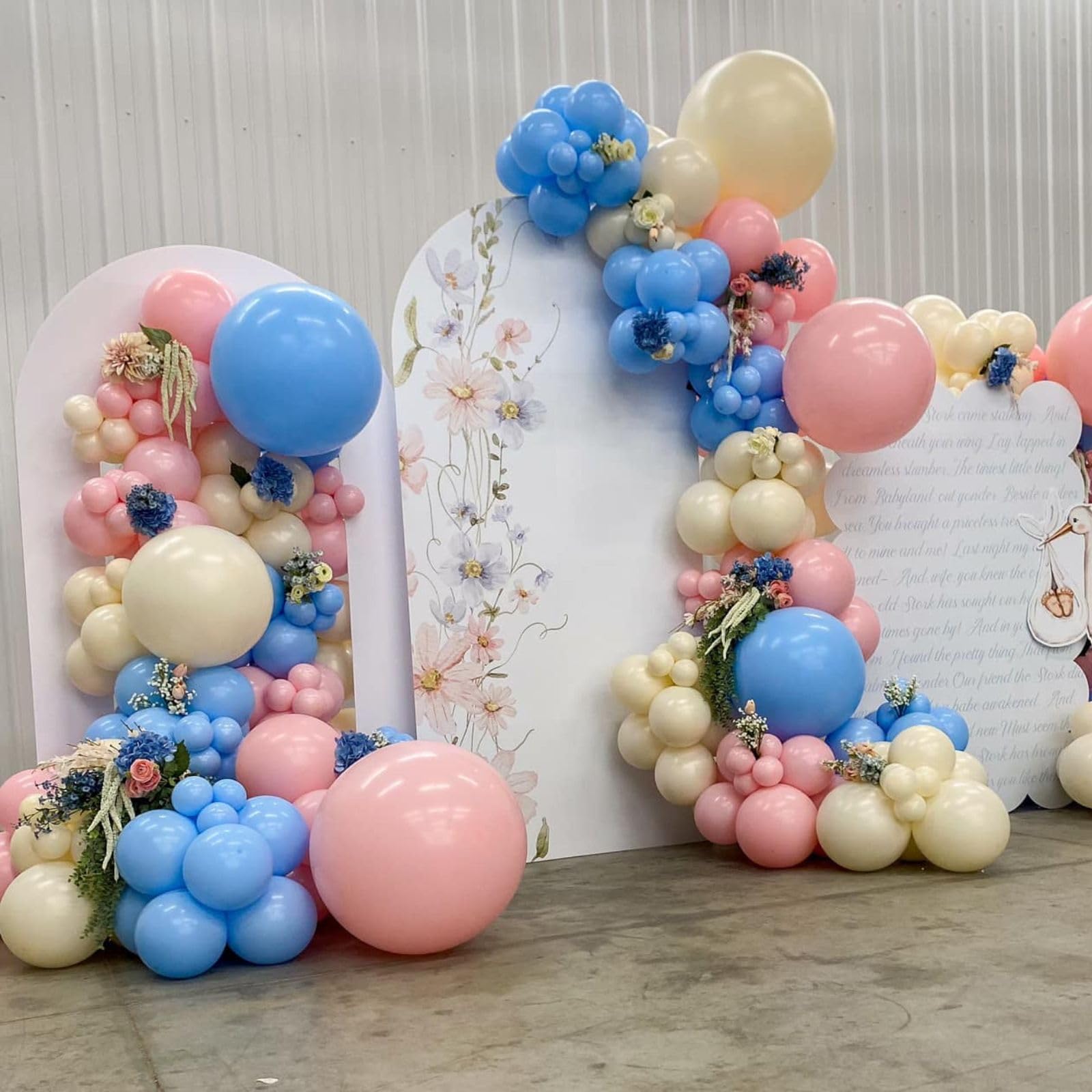 60 Pcs 12 Inch Pink & Blue Confetti Balloons - Gender Reveal Party Decorations for Baby Shower, Birthday & Wedding | Latex Balloons with Premium Confetti Fillings for Festive Celebrations