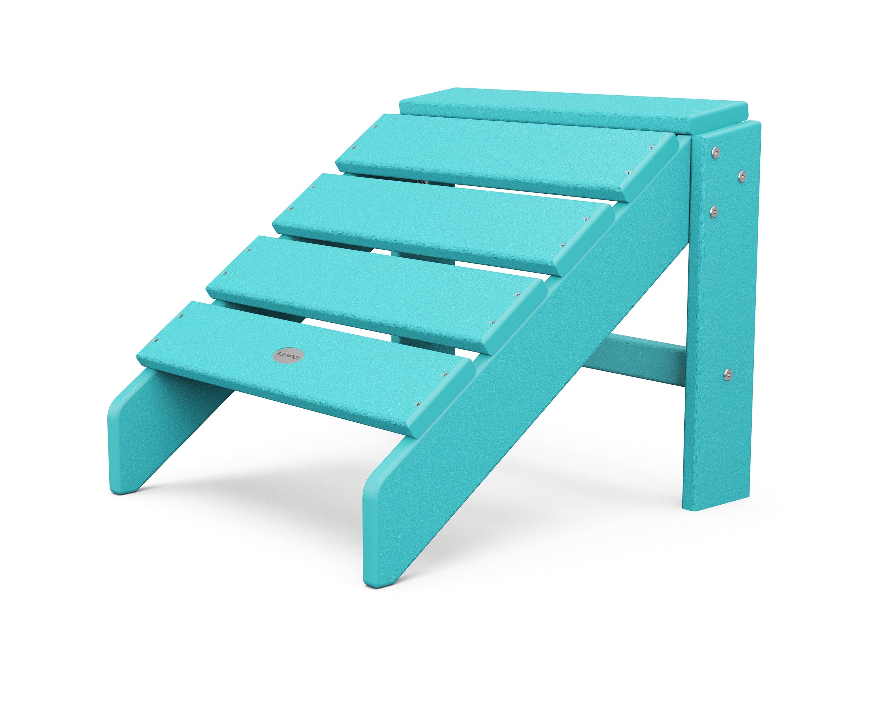 POLYWOOD South Beach Outdoor Ottoman - Weather-Resistant Patio Furniture for Poolside, Deck, or Garden Relaxation