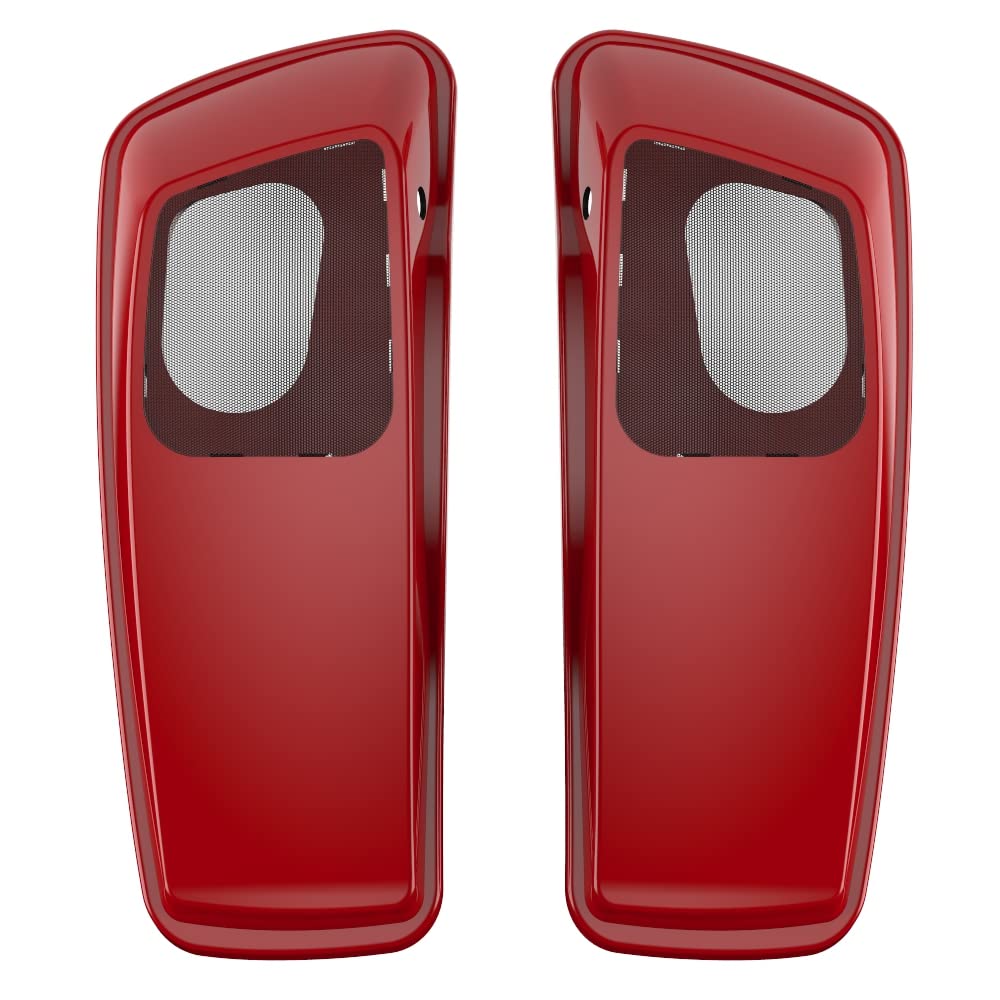 Premium 6X9 Saddlebag Speaker Lids for 2014+ Harley Davidson Touring - Color Matched Replacement Covers - Perfect for Road Trips & Music Lovers