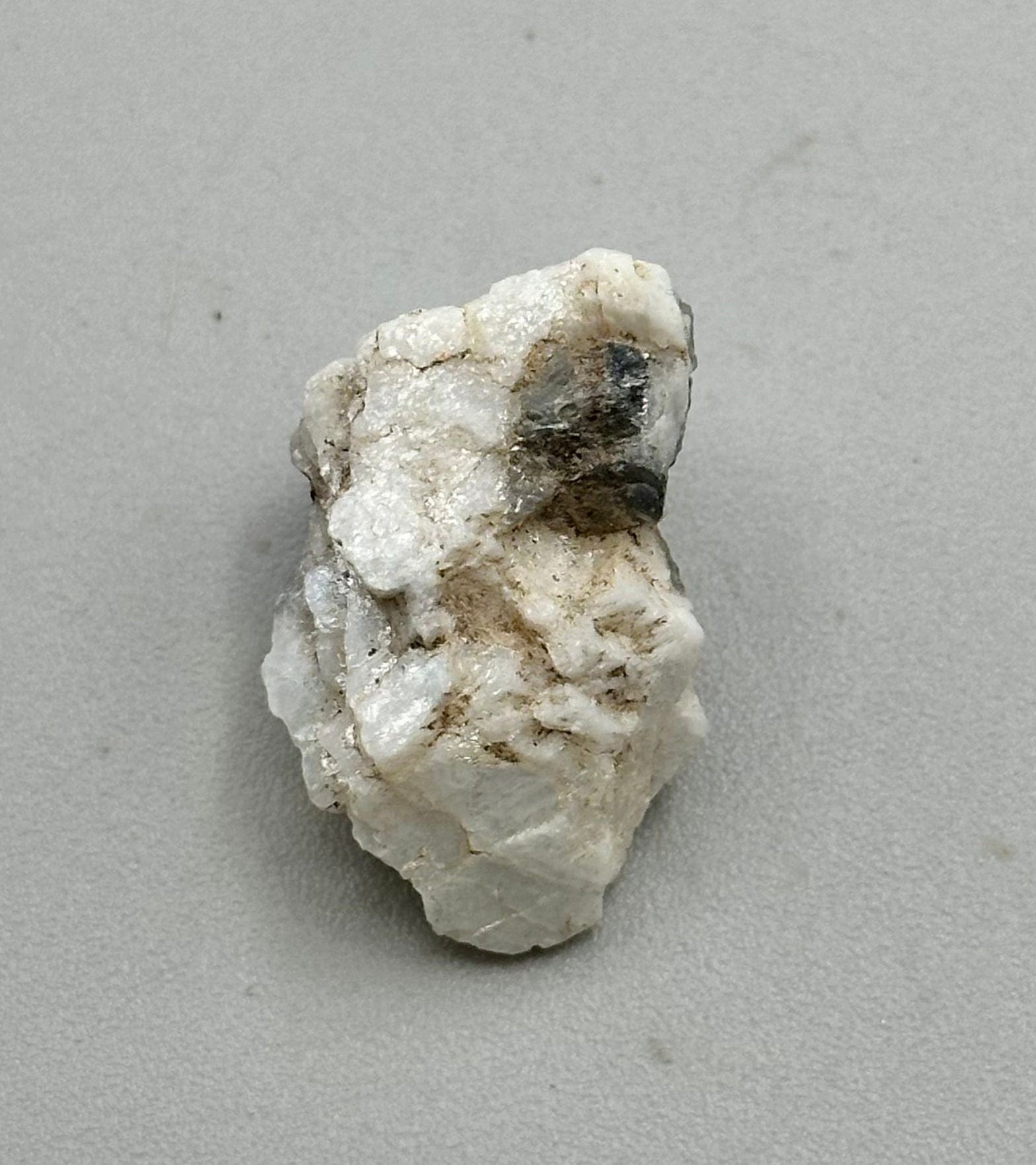 Natural Canadian Sapphire Crystal in Feldspar Matrix - Rare Mineral Specimen for Collectors, Jewelry Making & Home Decor