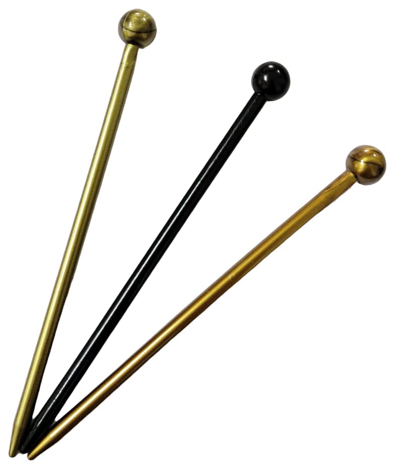 Stylish Lumber Women Hair Sticks - 3-Piece Multicolor Bun Hair Pins & Chopsticks for Elegant Updos | Perfect for Weddings, Parties & Everyday Hairstyling