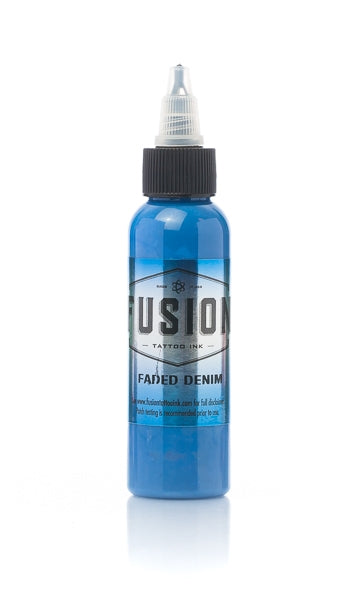 Faded Denim Jeans for Men & Women | High-Quality Fusion Tattoo Ink Set | Choose Your Size | Perfect for Casual Wear & Tattoo Artists