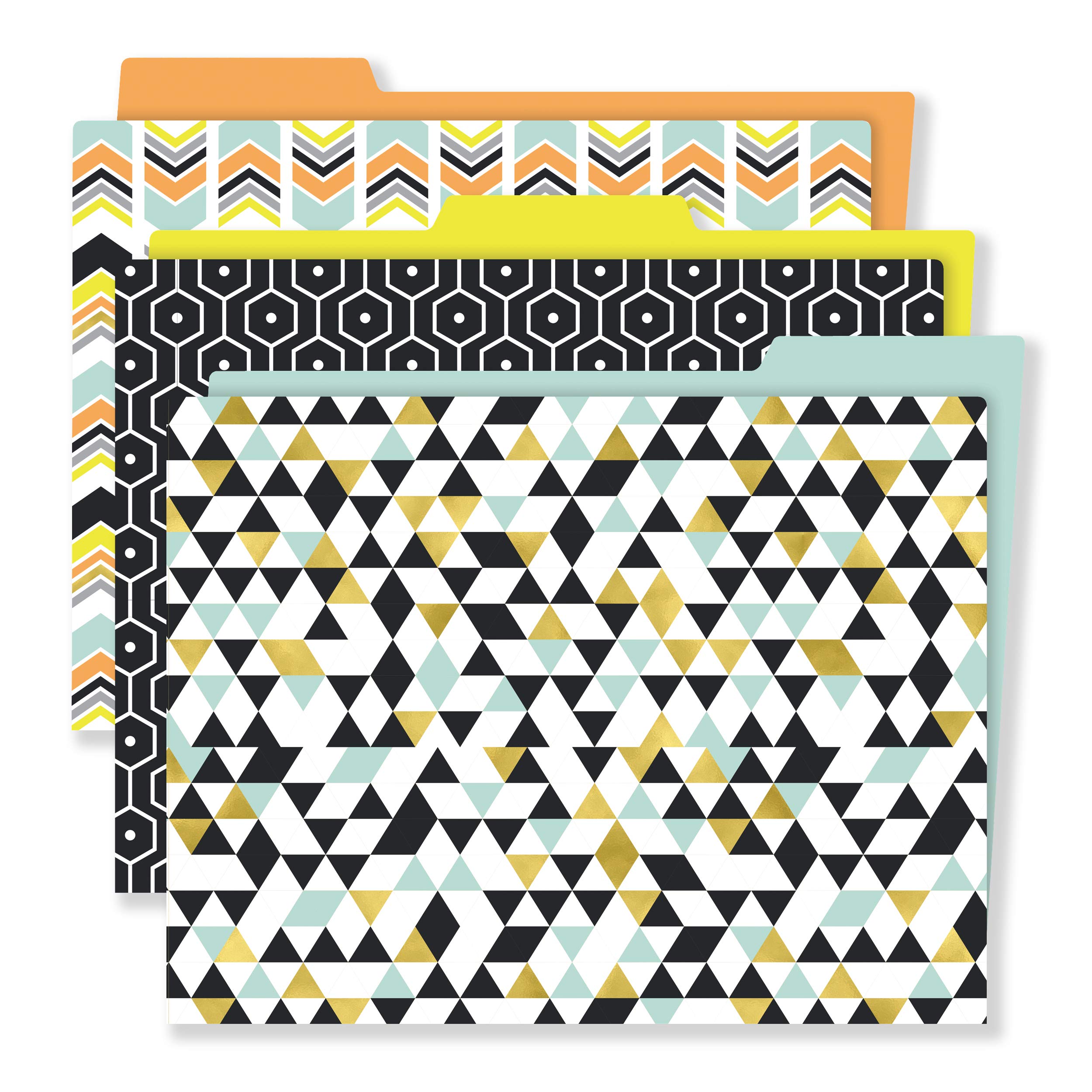 Carson Dellosa 6-Pack File Folders with Pockets - Paper Organizers for Filing Cabinet & Desk - Classroom & Office Organization Supplies - Perfect for Teachers, Students & Professionals