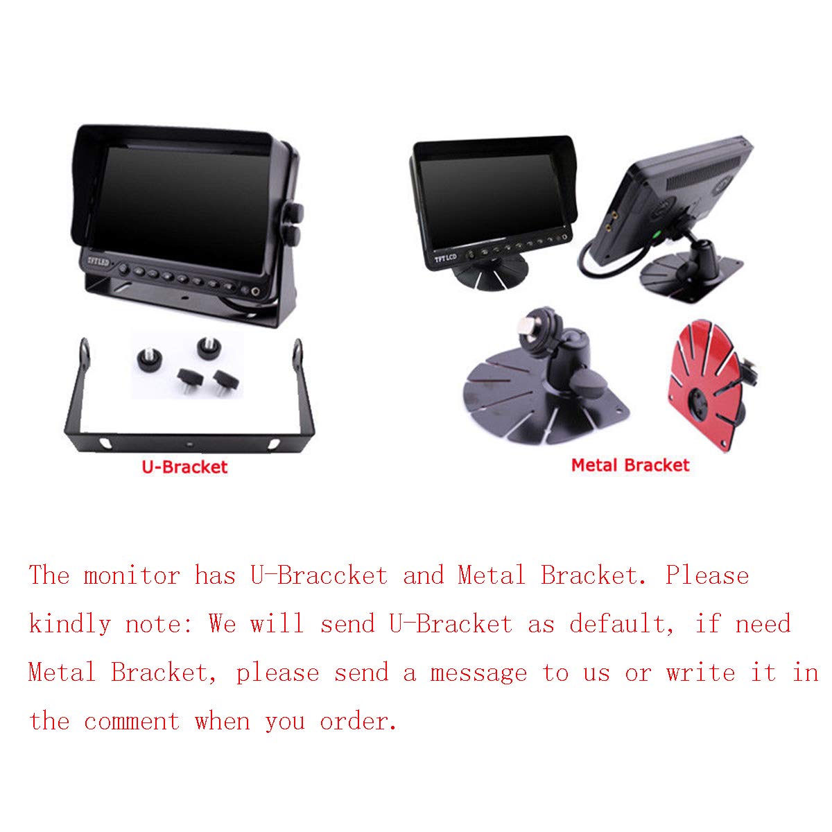 9 Inch Heavy Duty Vehicle Safety Camera System with Quad Split Screen - 2 Side Cameras & 2 HD Backup Cameras, IP69K Waterproof, 10G Vibration Resistant for Trucks, RVs, Trailers - Perfect for Parking, Reversing & Blind Spot Monitoring