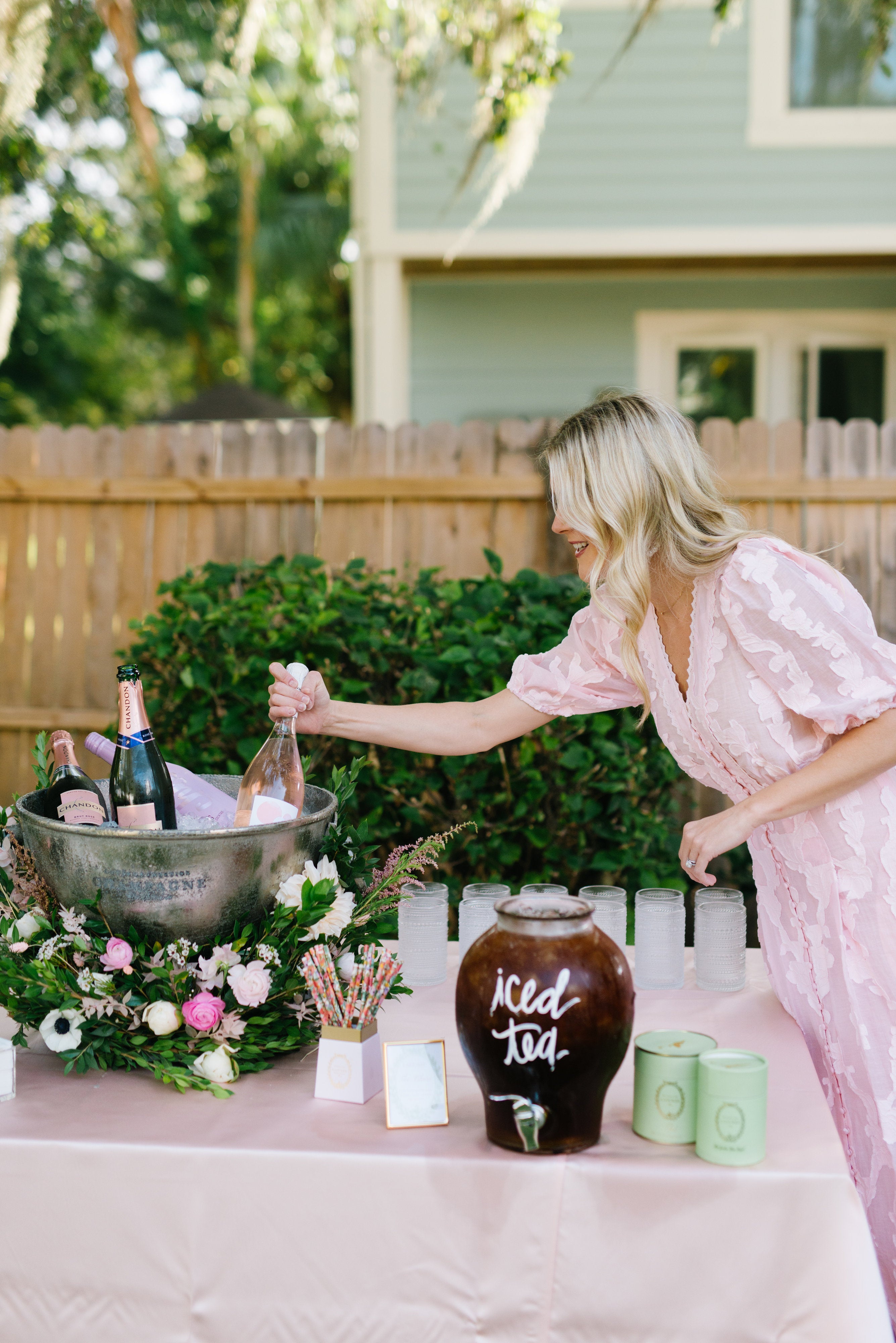 Pink & Floral Backyard Baby Shower Decorations for Girls - Outdoor Party Supplies, Gender Reveal, First Birthday Celebration