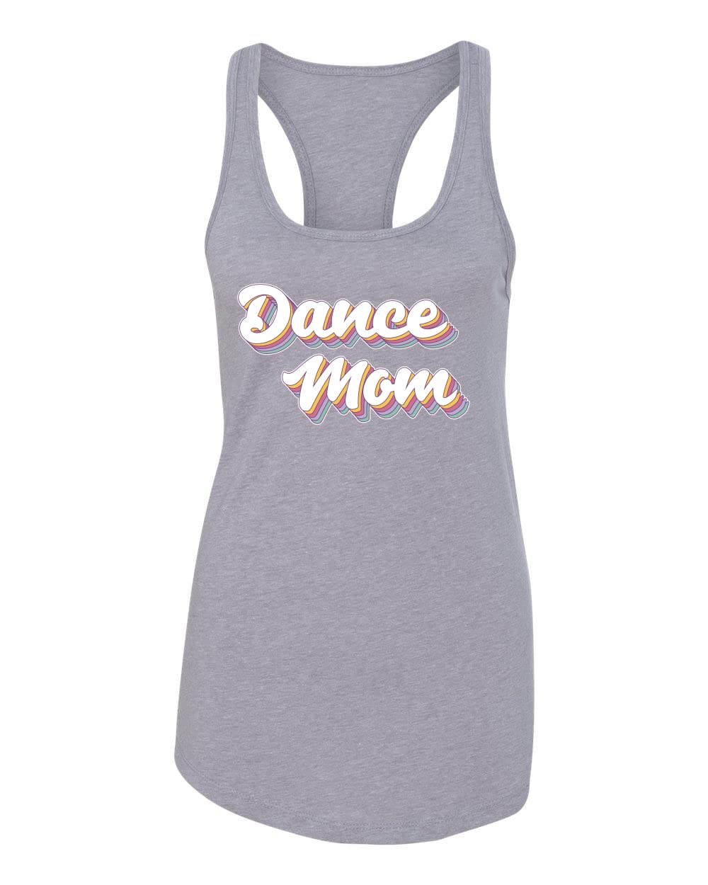 Dance Mom Girl Sports Ladies Racerback Tank Top - Breathable Workout Top for Dance, Yoga & Gym - Comfortable Athletic Wear for Women & Teens