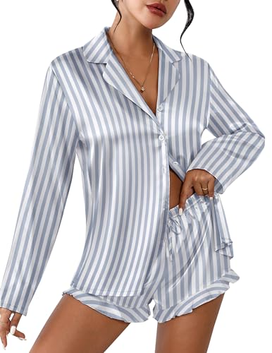 Striped Grey Blue