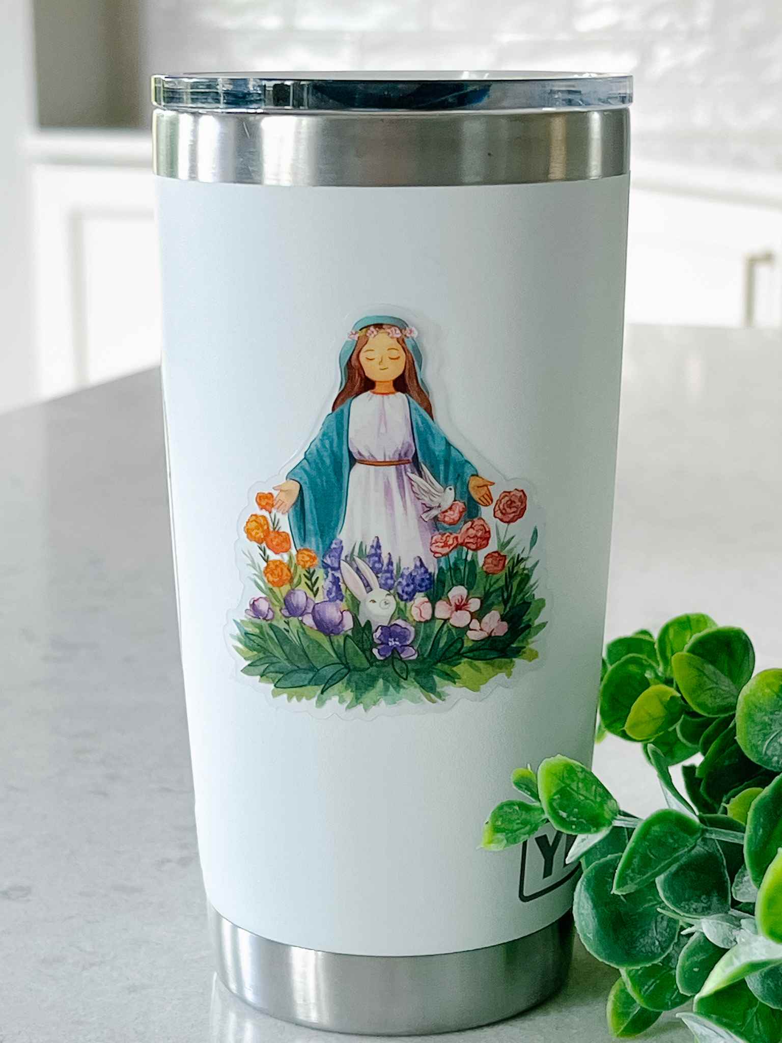 Mary's Garden Stickers - Waterproof Vinyl Decals for Laptops, Water Bottles & DIY Crafts - Perfect for Home Decor, Scrapbooking & Personalization