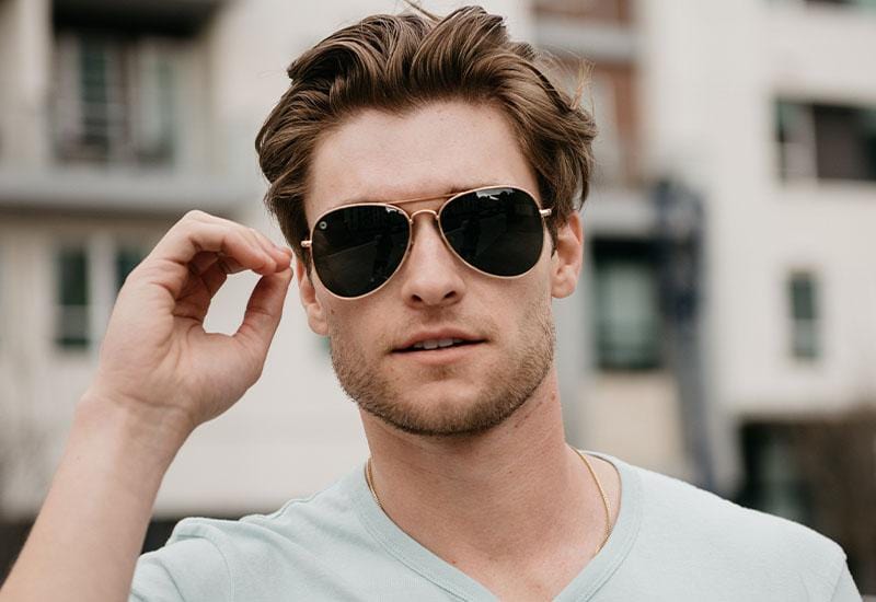 Mile Highs Gold Aviator Sunglasses - Polarized UV Protection for Men & Women - Perfect for Driving, Travel, and Outdoor Adventures