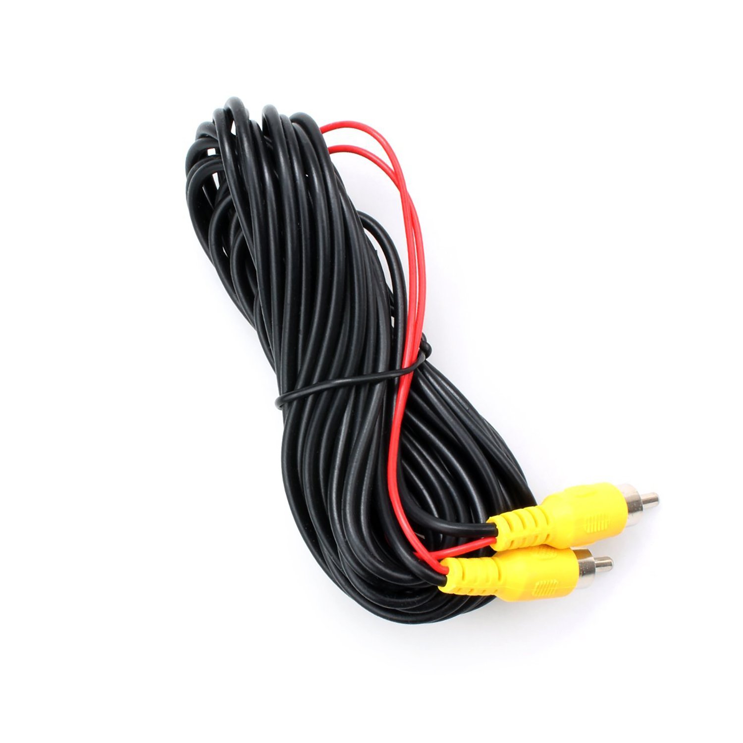 DALLUX Backup Camera RCA Video Cable - 33FT/10M Car Reverse Rear View Parking Camera Cable with DC Power Adapter & RCA Connector - Perfect for Truck, SUV, RV Parking Assistance & Safety Monitoring