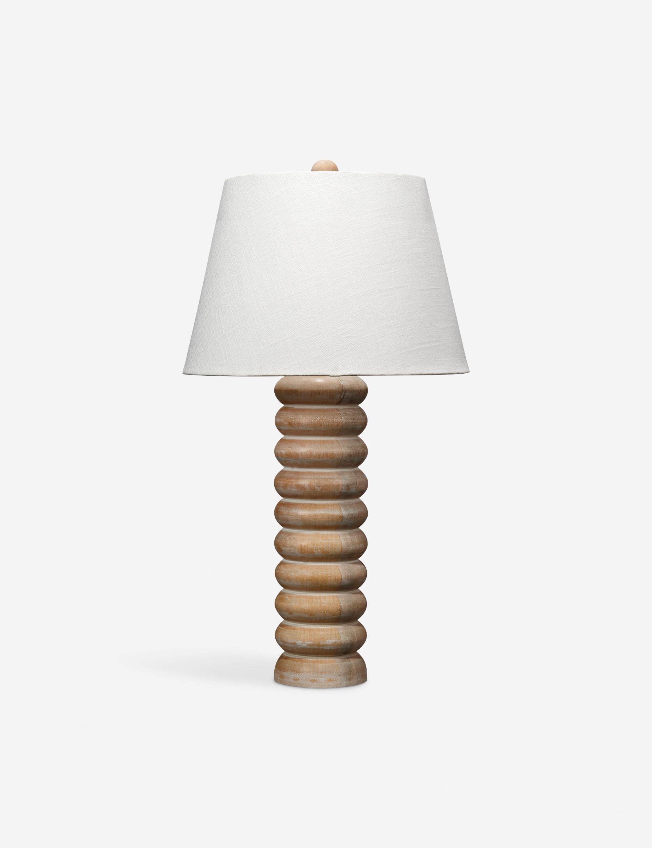 Delacourt Modern Table Lamp - Stylish LED Nightstand Light for Bedroom, Living Room & Office - Adjustable Brightness & Warm White Light