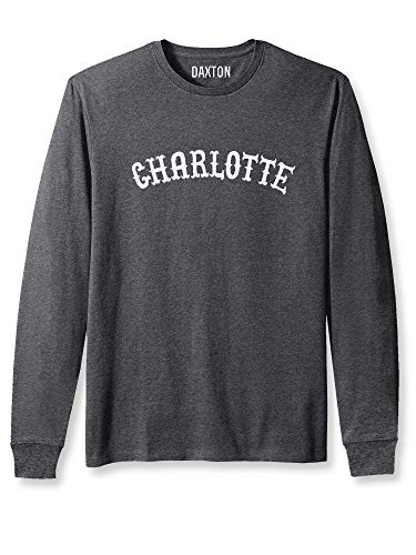 Heather Charcoal Tee White Font