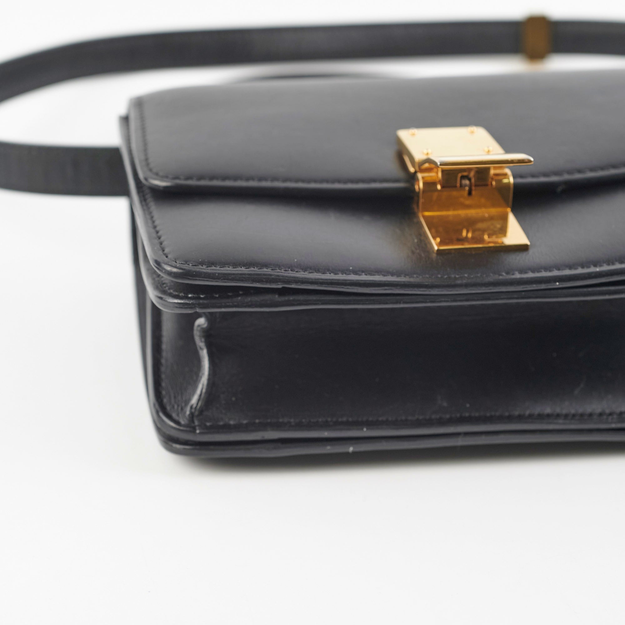Celine Teen Box Bag in Black - Stylish Leather Crossbody Purse for Women | Perfect for Work, Travel & Everyday Use