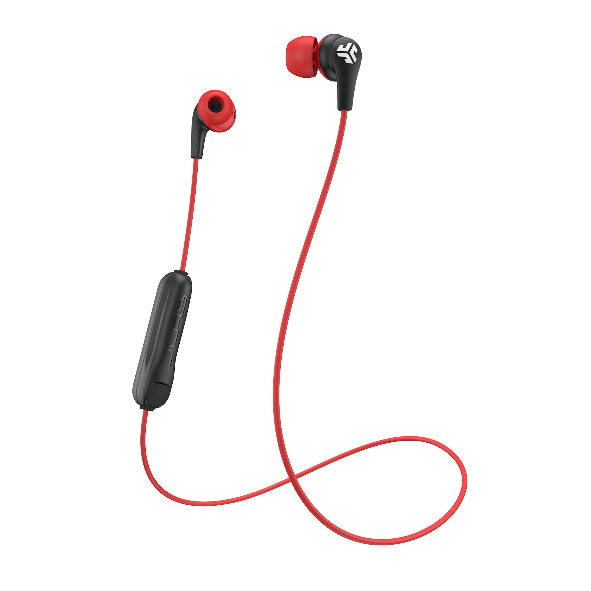 JBuds Pro Wireless Signature Earbuds with Noise Cancelling - Red/Black Bluetooth Earbuds for Gym, Running & Travel