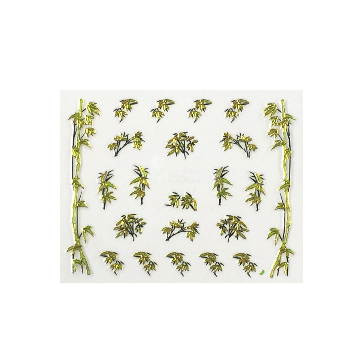 ALLYDREW Self-Adhesive 3D Nail Art Stickers - Cherry Blossom, Bamboo & Crane Designs (6 Sheets/3 Patterns) for Manicure, Nail Decoration & DIY Nail Art - Perfect for Parties, Weddings & Special Occasions