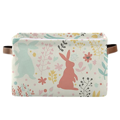 Lovely Rabbits In Hearts And Flowers