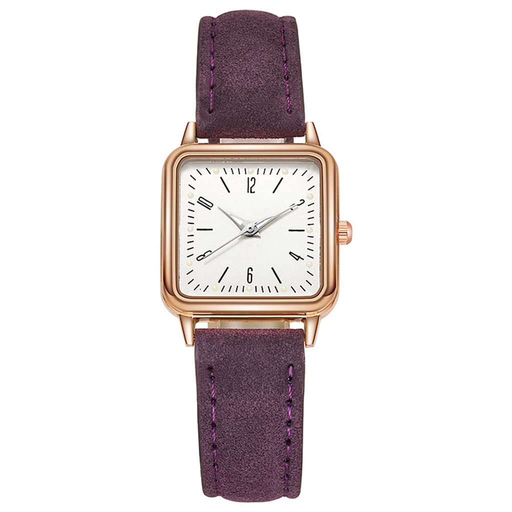 Gierzijia Women's Luminous Leather Watch - Stylish Colorful Quartz Analog Wristwatch for Ladies, Fashionable Gift for Wife, Girlfriend & Friends - Perfect for Daily Wear, Office, School & Casual Outings