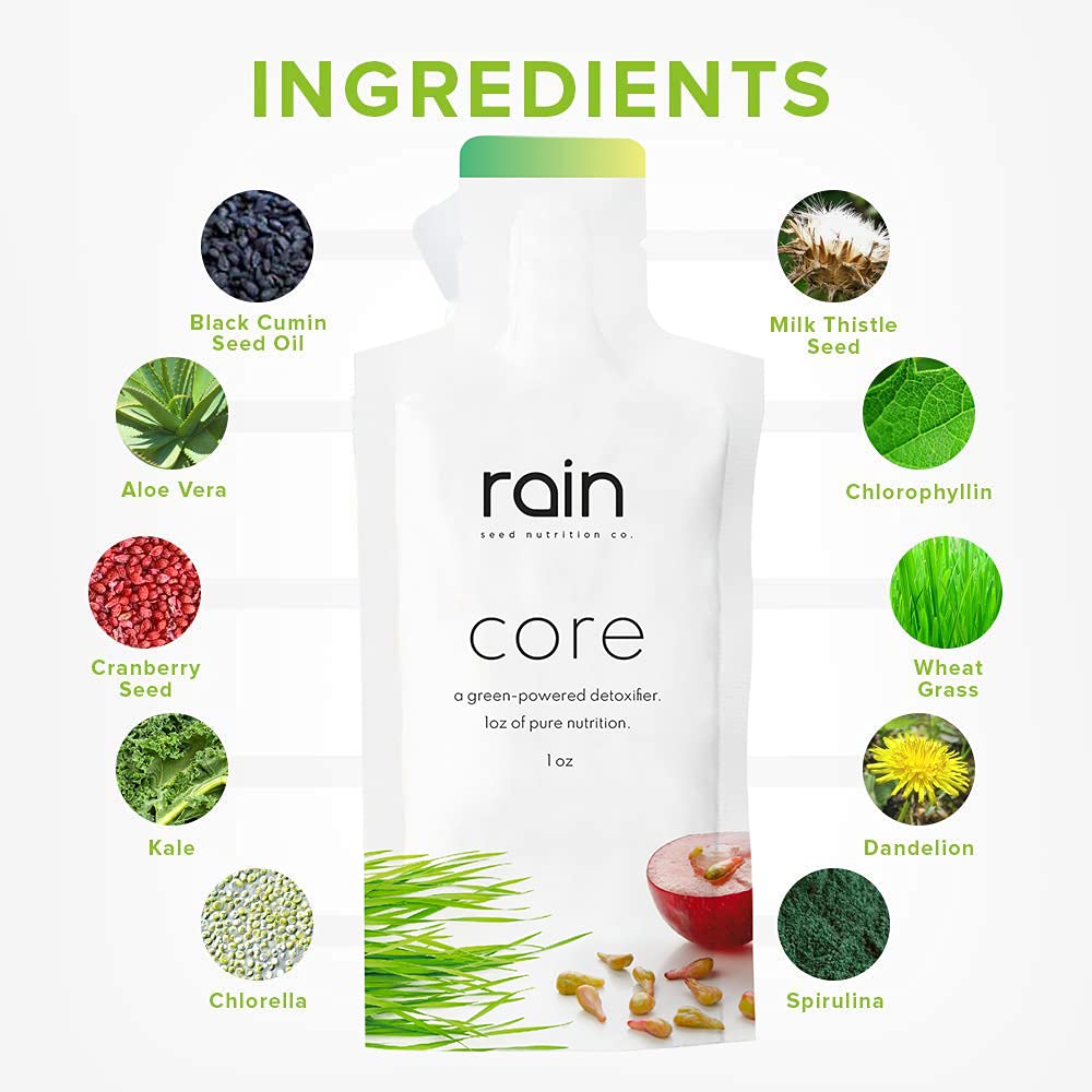 CORE Super Green Supplements - Organic Black Cumin Seed, Kale, Cranberry Seed, Spirulina, Milk Thistle & Wheat Grass Powder - Immune System Booster & Detox Support - 30 Single-Serve Pouches - Perfect for Smoothies, Juices & Daily Wellness Routine