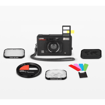 LomoApparat 35mm Film Camera with 21mm Wide Angle Lens - Perfect for Street Photography, Travel & Creative Shooting