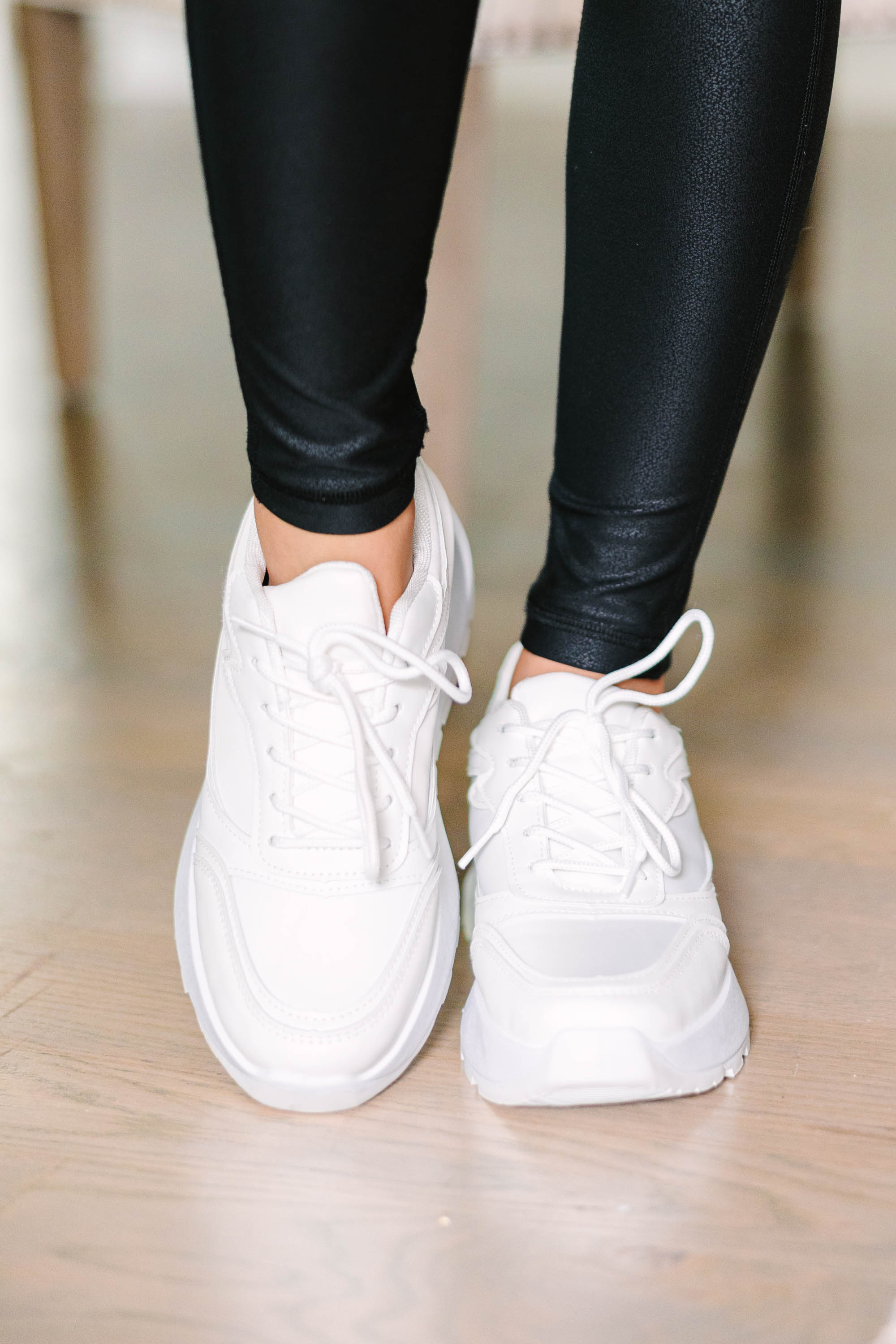 Be Bold White Platform Sneakers for Women - Trendy Chunky Sneakers for Casual Wear & Street Style Outfits