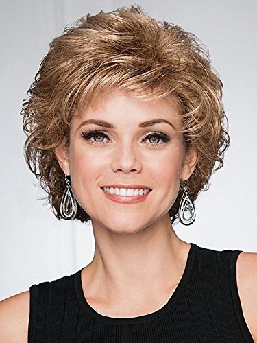 Gabor Sensation Wig Color G101+ Platinum Mist - Short Curly Shag Synthetic Hair Wig for Women with Capless Average Fit | Perfect for Everyday Wear, Cosplay & Special Occasions