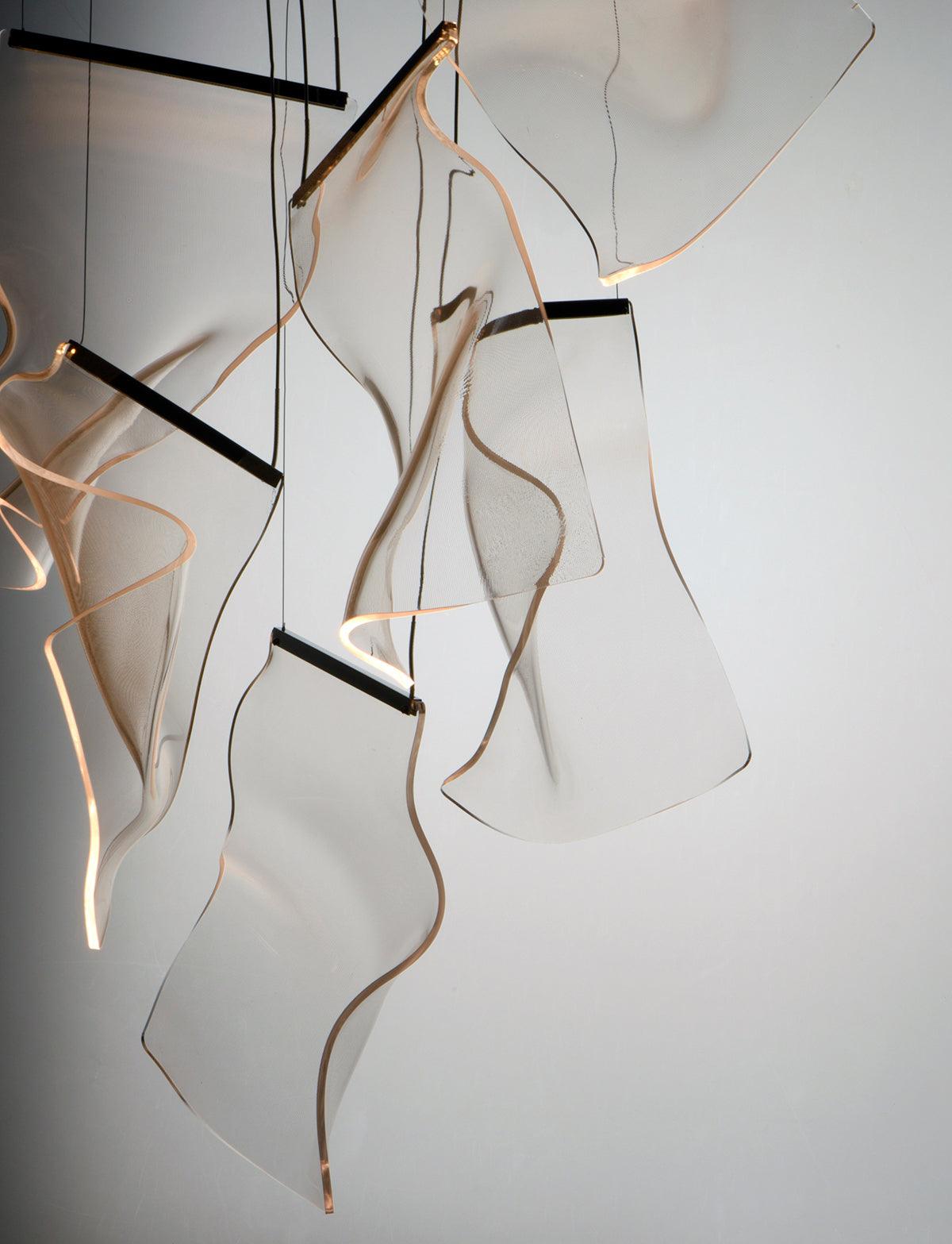 Modern Acrylic LED Chandelier - Energy Efficient Crystal Ceiling Light Fixture for Dining Room, Bedroom & Living Room Decor