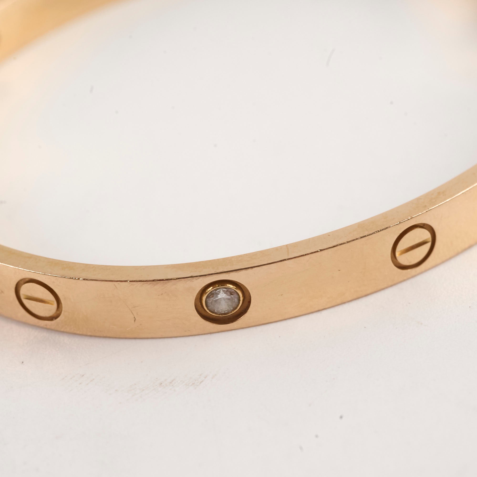 Cartier Love Bracelet 18K Pink Gold with 4 Diamonds - Size 19 for Women | Luxury Jewelry Gift for Anniversary, Valentine's Day & Special Occasions