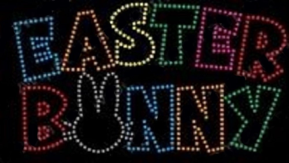 Sparkling Rhinestone Easter Bunny Iron-On Transfer - DIY Holiday Decor for T-Shirts, Bags & Home Decor